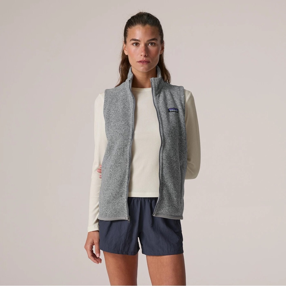 Like New Patagonia Women’s Better Sweater Fleece Vest Heather Gray Large 25886